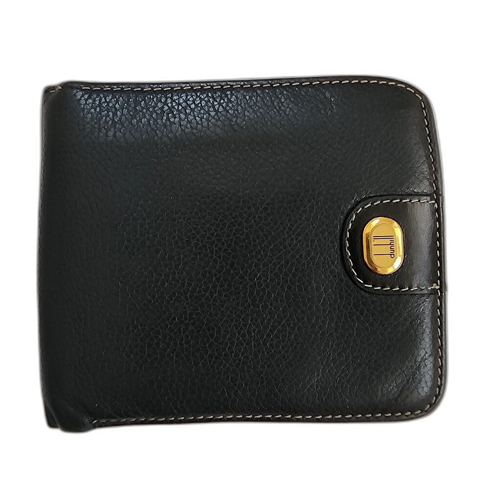Dunhill Wallet Bifold Black leather Men's